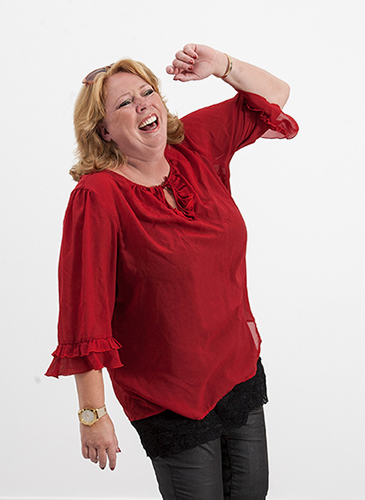 Karen-Marie in deep laughter